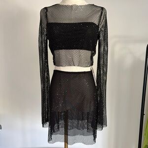 Meshki Hilton Diamonte Top and Skirt